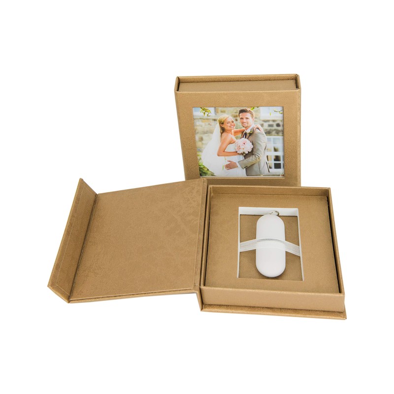 USB Box for 1 USB Flash Drive with Picture Window.