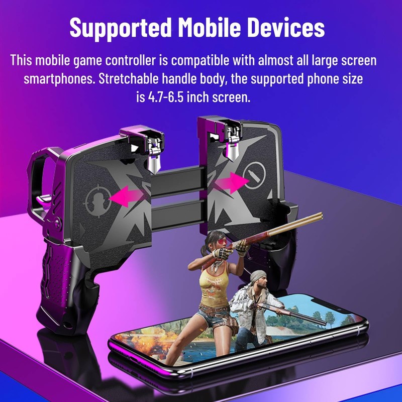 Diyeeni Mobile Game Controller, Cell Phone Game Joystick Gamepad, with