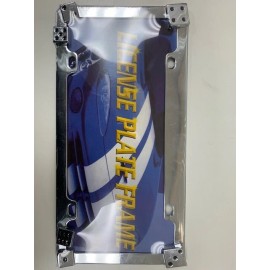 Unbranded 2x License Plate Frames (326 Dice) Chrome Metal Plate