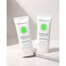 Cellfusion C Advanced Clear Sunscreen 100 Sun Cream 35mlx2 / 셀퓨전씨 어드밴스드 클리어 썬스크린 100 선크림 35mlx2개