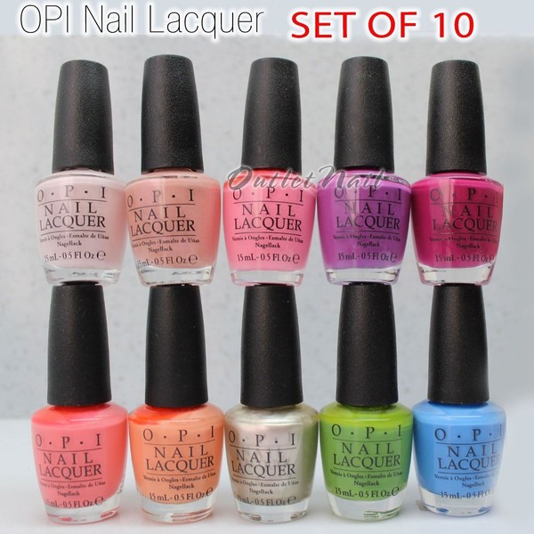 LOT 10 x OPI Nail Lacquer Collection Choose Any Color SET Kit 15ml - 0.5 fl oz