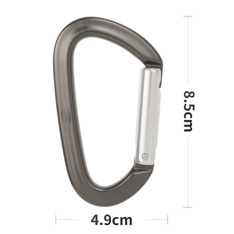 Carabiner Clip Climbing Safety Lock Aluminium Alloy D Shaped for