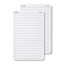 Notsu To Do List Small Desk Notepad 2 Pack | Minimalist To-Do Checklist Task Memo Note Pads with Premium Thick Paper, 3.9" x 6.3"