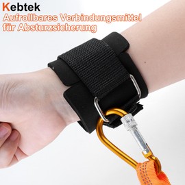 Anti-Drop Tool Tether for Power Tools, 15 kg Load Capacity, Safety Cable for Scaffolding, Construction, Home Renovation Phone Rope Design, Retractable Safety Tool Lead (Orange1)