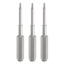 sourcing map 3pcs P5 Pentagon Screwdriver Bit 5/32" Hex Shank 35mm/1.38" Length Magnetic 5 Point Head Hex Bits S2 Steel Screw Driver Bit