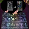 WJPC Silver Foil Edge Tarot Cards with Guide Book Set&Gift