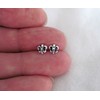 Sterling Silver 6mm fleur de lis post stud earrings. Jewelry