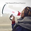 Pyle 40 Watt Professional Megaphone Clear Sound & Ergonomic Grip