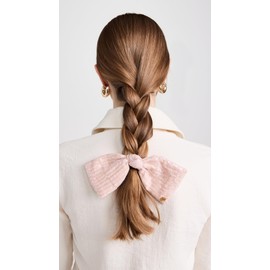 Lele Sadoughi Women's Paloma Sequin Bow Barrette, Blush, Pink, 1 Count