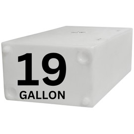 Ameri-Kart 19 Gallon RV Fresh Water Tank, Potable Water Storage Tank for Drinking, Cooking, Cleaning, Showering, for Campers, Trailers, Motorhomes, RVs, Cube Shape, 30" x 16" x 10" (WT-5450)