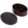 17.5x13.5cm Lunch Box Wooden Bento Box Portable Food Container for
