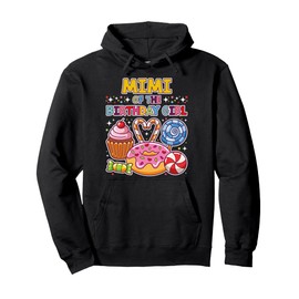 Mimi of the Birthday Girl Candyland Colorful Lollipop Party Pullover Hoodie