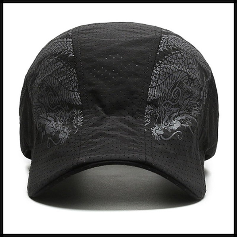 White Fang CA770 Men's Dragon Hat Cool Dragon Brim Cap