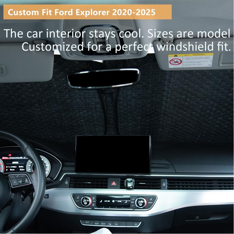 5 Layers Thick Car Windshield Sun Shade for Ford Explorer