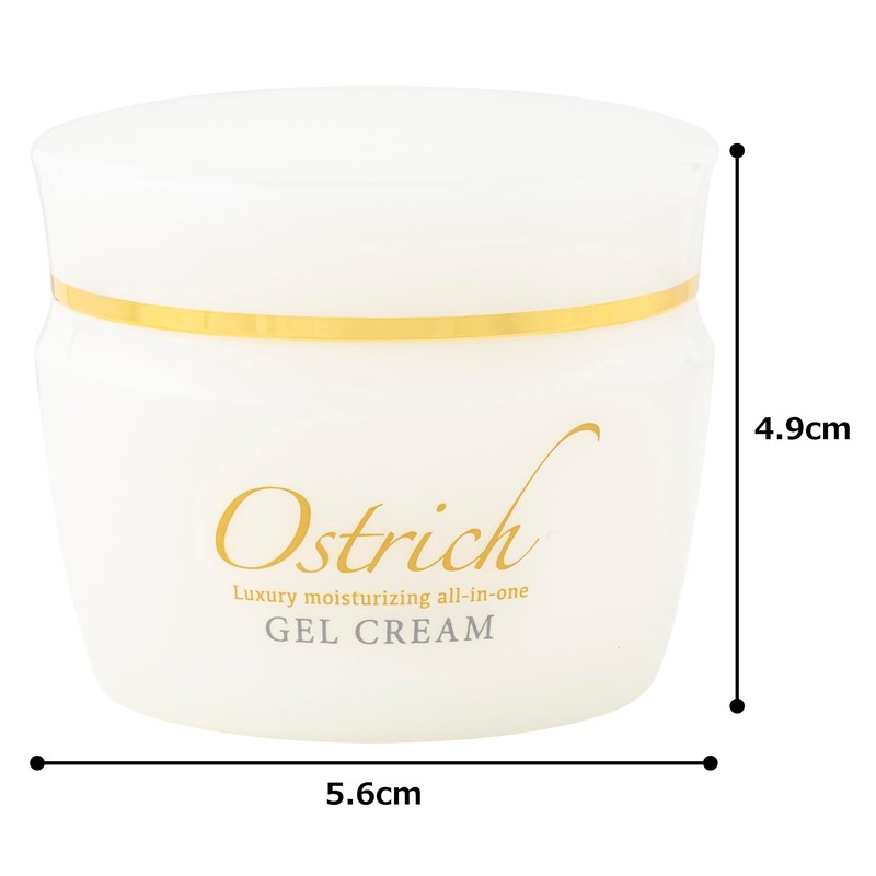 Ostrich Gel Cream, 1.8 oz (50 g), Fragrance-free, Additive-Free, Made