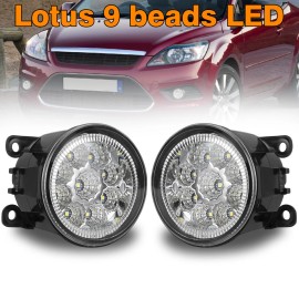 SHENKENUO Fit for 2009-2013 Nissan Pixo UA0 Hatchback Front Driving Bumper Fog Light 2PCS