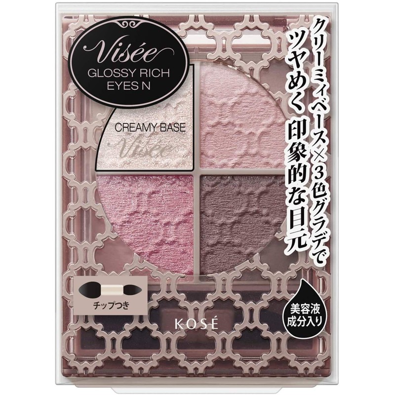 Visee Liche Glossy Rich Eyes N Eye Shadow PK-4 Mauve