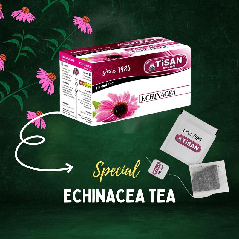 Echinacea Tea from Tisan - 2 boxes total 40 tea