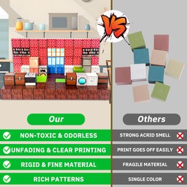 Magnetic Building Blocks Set, 100 Pieces, Sweet Home Theme, STEM Learning Toy for Ages 3-12, Birthday for gilrs and Boys