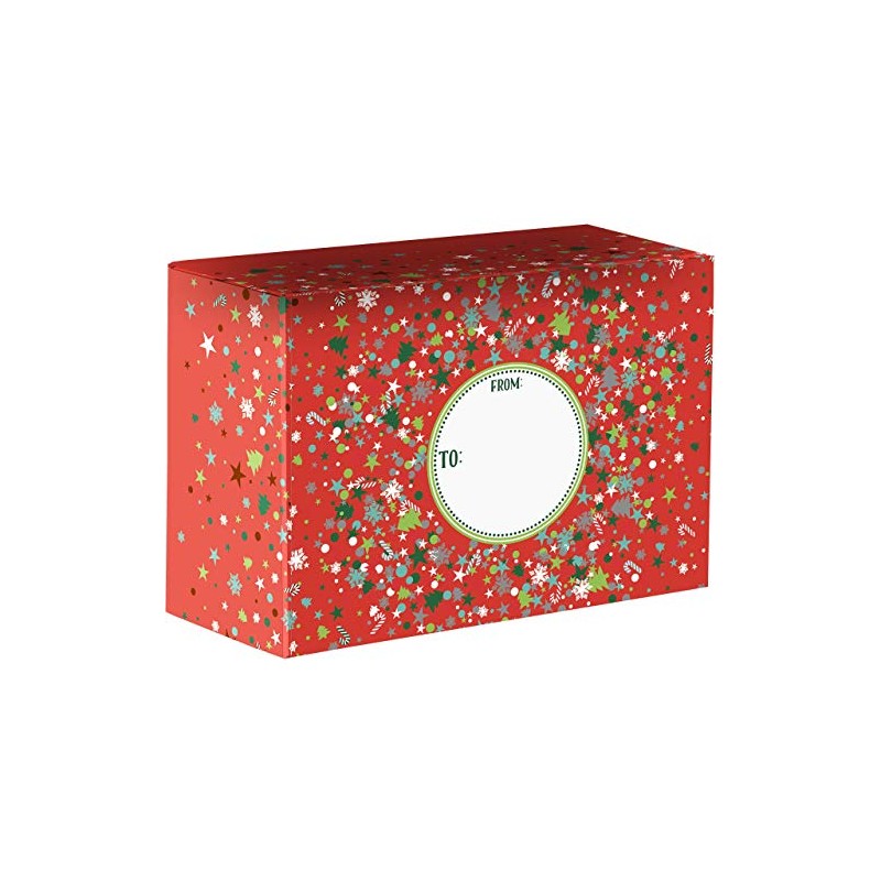 Jillson Roberts Medium Christmas Mailing Boxes, Party Time (24 Pcs)