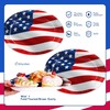 50pcs Labor Day Plates 4th of July Paper Plates Disposable