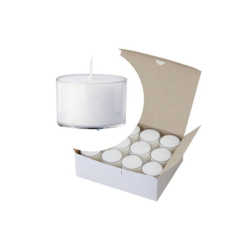 Kameyama Candlehouse Neo Clear Cups, 6 Hour Type, 24 Count