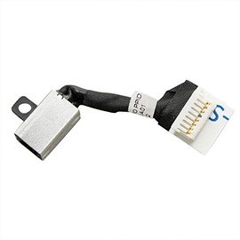 Zahara DC in Power Jack with Cable Connector Replacement for Dell Inspiron 15 5582 5583 5584 15.6" /7580 450.0FV06.0011 0TM5N3 TM5N3 Latitude 3500 3400