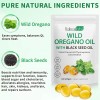 Mxczbsm Cápsulas Aceite Orégano Orgánico 2 En 1 240 Cápsulas