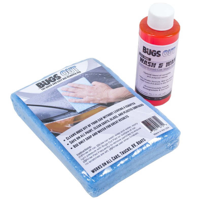 Bugs Out Bug Removing Sponge (6 Pack) with Concentrated Car