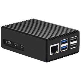 Raspberry Pi 5, iUniker Pi 5 Case, Aluminum Passive Cooling Case, Specially Designed for Raspberry Pi 5 8GB/4GB