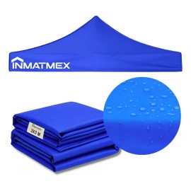 Lona Repuesto Techo 3x3 Impermeable Protección Uv Inmatmex Azul