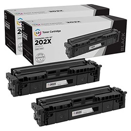 LD Compatible Toner Cartridge Replacement for HP 202X CF500X High Yield (Black, 2-Pack)