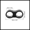 Hihaha 4pcs Black AN12 24mm Car Hose Separator Clamp Adapter