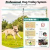 Professional Dog Runner Trolley System，Heavy Duty & Adjustable 90ft Dog