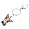 DOWAY Enamel Sweet Chihuahua Dog Animal Keychain Keyring Bag and