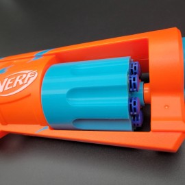 For NERF 8 Dart Cylinder Drum Mod For Nerf Fort Night 6-SH Elite Dart Blaster Toy Gun - Black