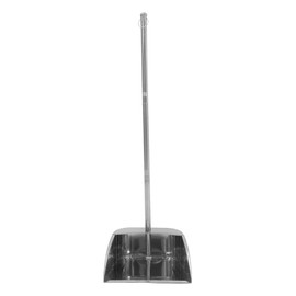 LIFKOME Dust Pot with Long Handle 29.5 Long Handle Commercial Stand Up Dustpan Heavy Durable Stainless Steel Upright Dustpan for Indoor Outdoor Kitchen Home Office