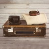 Begino 2PCS Brown Leather Drawer Handles with Mounting Screws -