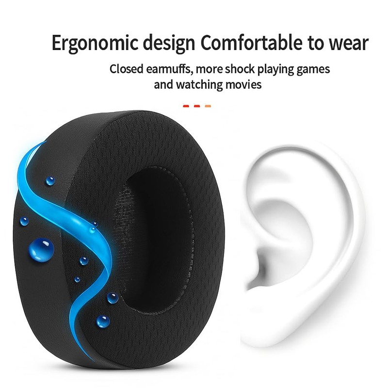 Framonics Replacement Cooling Gel Earpads Ear Cushions Compatible with SteelSeries