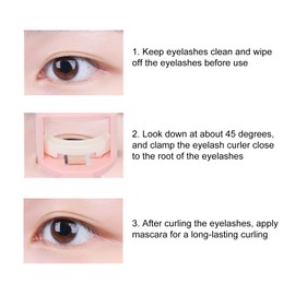 Eyelash Curler, Proper Curvature Eyelash Curling Tool Portable Durable Travel Home