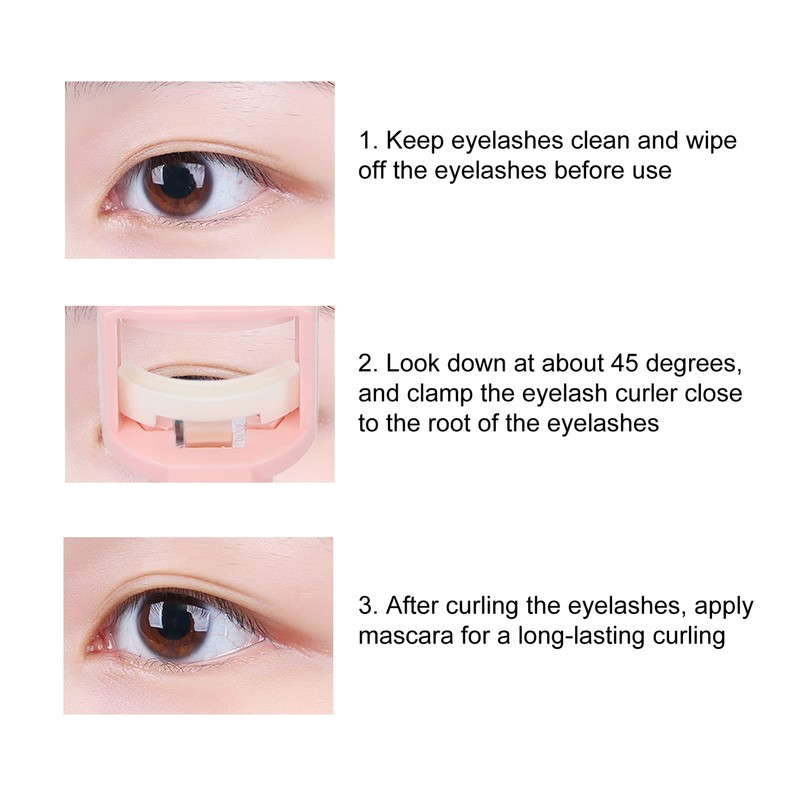Eyelash Curler, Proper Curvature Eyelash Curling Tool Portable Durable Travel