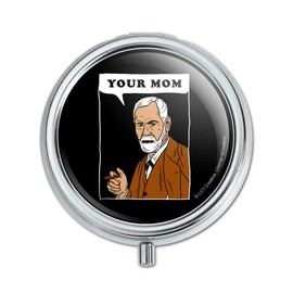 Your Mom Sigmund Freud Funny Humor Pill Case Trinket Gift Box