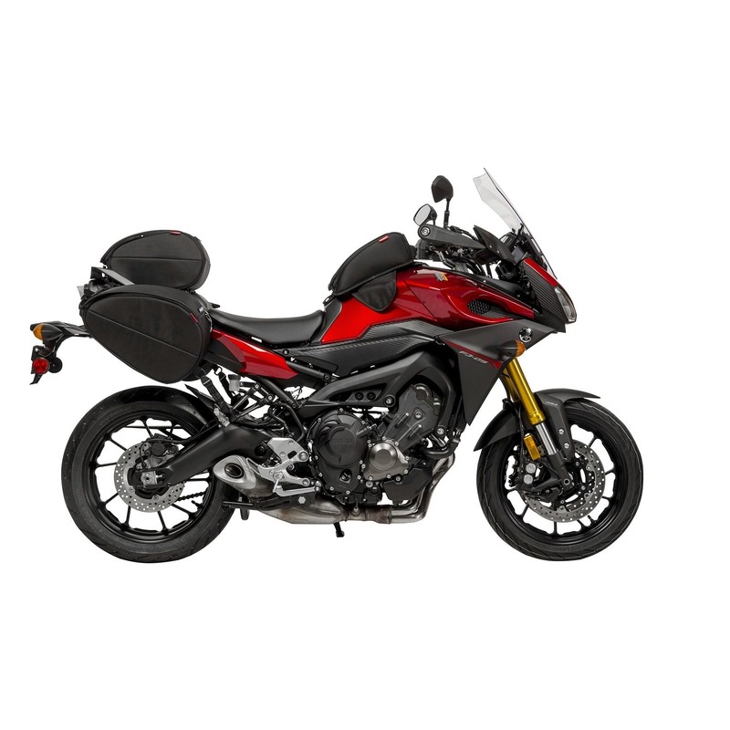 Dowco Rally Pack 50105-00 Water Resistant Motorcycle Saddlebags Set: Black,