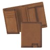 camel active Dallas Men's RFID Portrait Leather Wallet, Medium, cognac