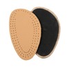 LALAFINA Half Insoles Comfortable Leather Latex Forefoot Cushion Pads Yellow
