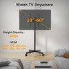 Perlegear Rolling TV Stand for 23-60 Inch LCD LED OLED