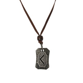 Norse Alley Viking Rune Pendant Kenaz | Norse Rune Necklace | Fire Rune Jewelry | Protection Amulet | Viking Gift for Him or Her