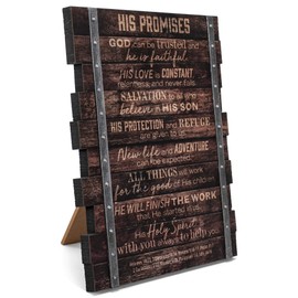 Lighthouse Christian Products Plaque-Industrial Farmhouse-His Promises (#45034)
