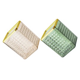 WOONEKY 2pcs Makeup Brush Holder and Desktop Organizer Storage Cup for and Office Supplies Compact Design for Vanity and Desk Use and Colors