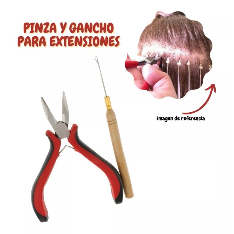 Splash Extensiones Cabello Natural + Kanekalon Con Pinza, Grapas